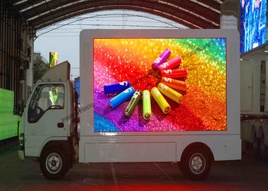 Iklan Outdoor P6 LED Truck Display Resolusi Tinggi 6000nits Kecerahan pemasok