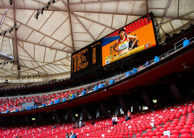 Giant P10 Stadium LED Screens Sports Advertising Panel 1R1G1B Kecerahan Tinggi pemasok