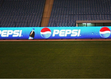 Anti-UV Ray Stadium LED Panel, Sepakbola LED Perimeter Papan Iklan P10 pemasok
