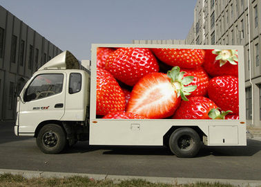 Resolusi Tinggi P5 LED Truck Display Besar Digital Billboard Mobile Panel SMD3528 pemasok