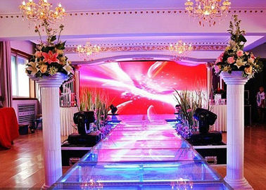 Indoor P4 High Resolution LED Display 1500 Nits Brightness Untuk Pernikahan / Panggung pemasok