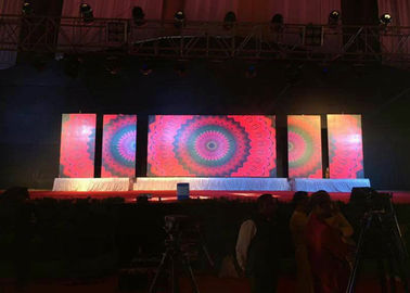SMD2121 Led Screen Stage Backdrop, Dipimpin Rental Dinding Video P3.91 Untuk Konser pemasok