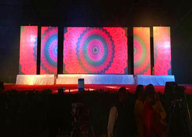 SMD2121 Led Screen Stage Backdrop, Dipimpin Rental Dinding Video P3.91 Untuk Konser pemasok