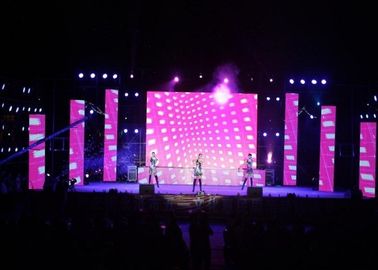 Pixel Pitch 10mm Led Screen Stage Backdrop SMD3535 3 IN 1 1/4 Pindai Tahan Air pemasok