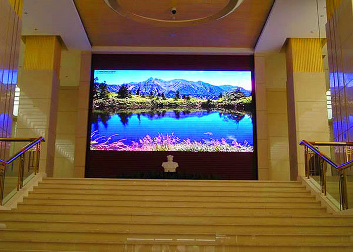 Cina P3 Indoor HD LED Ruang Rapat Dinding Video LED Display AC 110 / 220v Kecerahan Tinggi pabrik