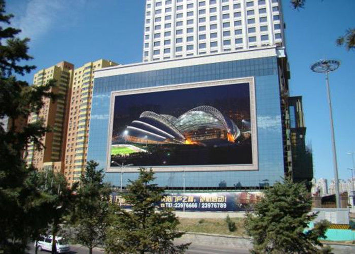 HD LED Advertising Display P10 Outdoor LED Video Wall 100000 Jam Rentang Hidup pemasok