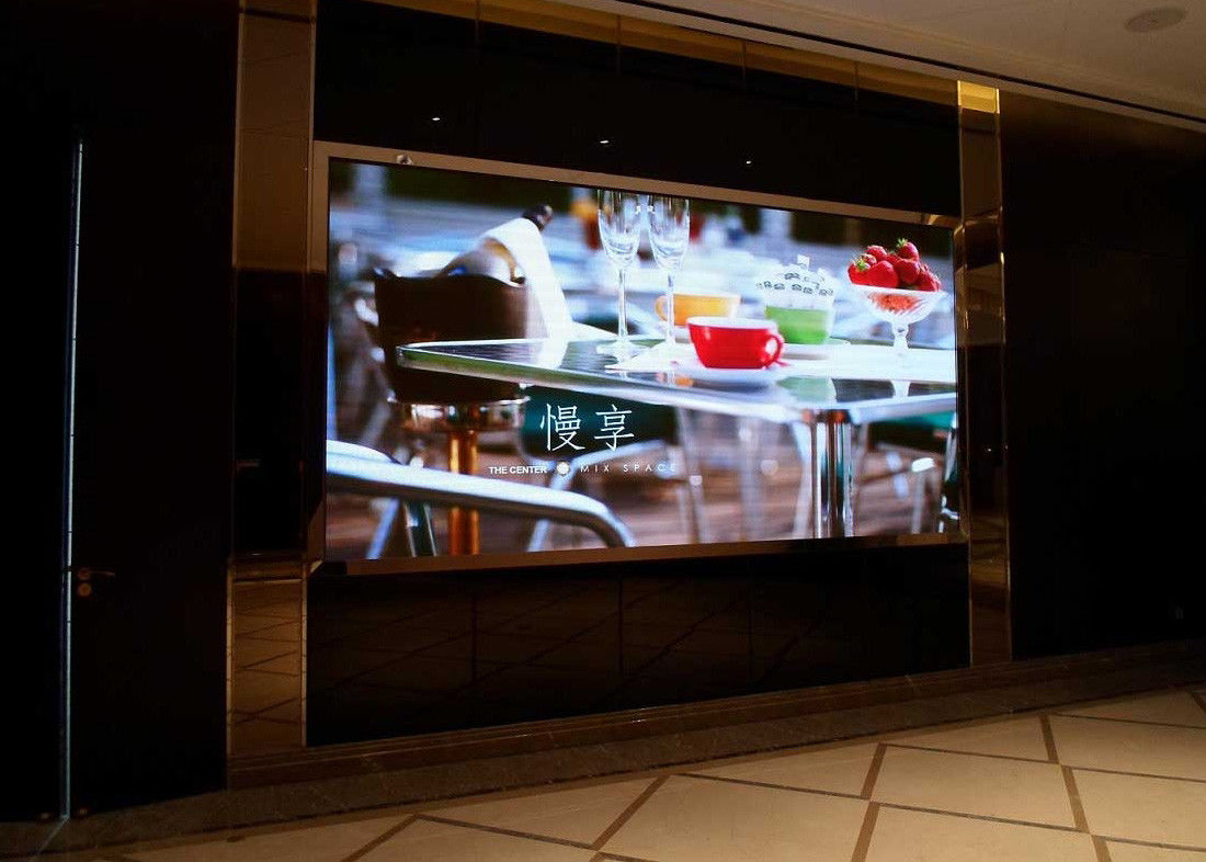 Hall / Hotel Indoor Dinding Video LED, P2.5 Full HD LED Display IP30 Wide Viewing Angel pemasok
